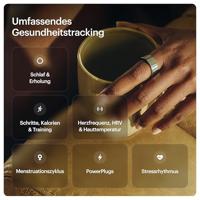 ULTRAHUMAN Ring Air - Advanced Sleep-Tracking Wearable, HRV, hartslag- en temperatuurbewaking, track workout, beweging & herstel, waterbestendig tot 100 m - thumbnail