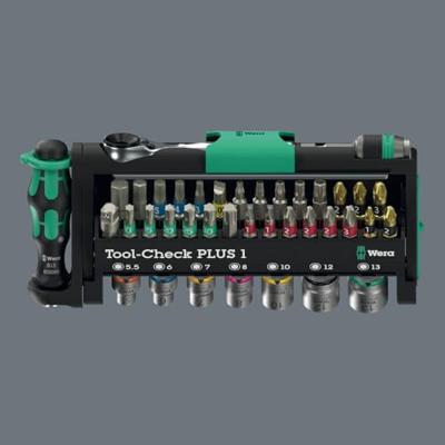 Wera Tool-Check PLUS 1 05049055001 Bitset 39-delig Plat, Kruiskop Phillips, Kruiskop Pozidriv, Inbus, Binnen-Torx, Torx BO