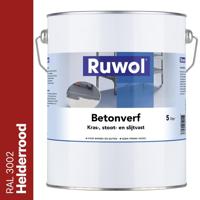 Ruwol Betonverf Helderrood (RAL 3002) 5 liter - thumbnail