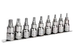 Bahco 1/2" dopsleutelset torx op rail | 7809TO