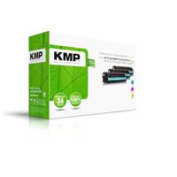 KMP Toner vervangt HP 131A, CF211A, CF212A, CF213A Compatibel Combipack Cyaan, Magenta, Geel 1800 bladzijden H-T171CMY 1236,0030 - thumbnail