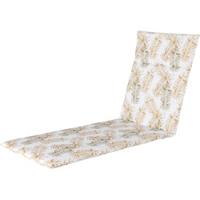 Madison ligbedkussen varens 190 x 60 x 7 cm katoen wit/geel - thumbnail