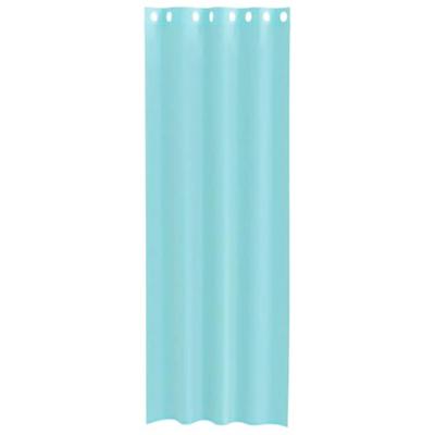 Gordijnen voile met doorvoertules 2 st turkoois