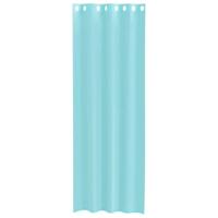 Gordijnen voile met doorvoertules 2 st turkoois - thumbnail