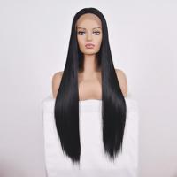 Straight Lace front menselijk haar pruiken gespannen lengte: 26 inch stijl: 2 - thumbnail