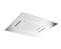 Hoofddouche Hotbath Mate Met Cascade Vierkant 95x95 cm LED Chroom - thumbnail