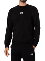 EA7 Emporio Armani 8NPM30 Sweater Heren Zwart/Wit - Maat M - Kleur: Zwart | Soccerfanshop - thumbnail
