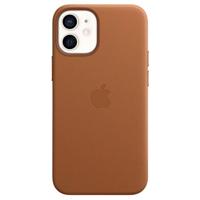 Apple leather case iPhone 12 Mini Saddle Brown - thumbnail