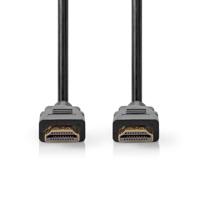 NEDIS High Speed ​​HDMI ™ kabel met Ethernet | HDMI™ stekker | HDMI™ stekker | 4K @60Hz | 18 Gbps | 0.50 m | rond | PVC | zwart | plastic zak - thumbnail