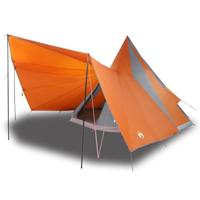 Familie Tipi Tent met dak Grijs en Oranje 510 x 690 x 330 cm - thumbnail