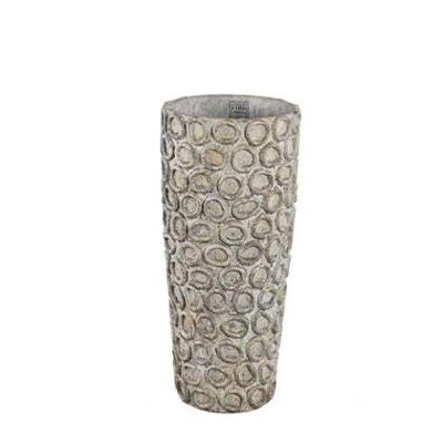 PTMD cementpot met cirkels ginte m 50 cm | 2 stuks