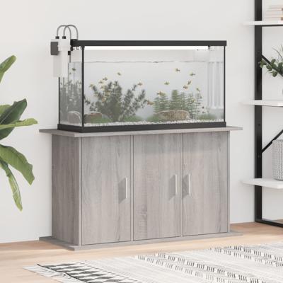 VidaXL Aquariumstandaard 101x41x58 cm bewerkt hout grijs sonoma eiken