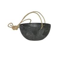 Artstone fiona hanging basket zwart L - thumbnail