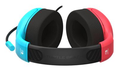 Bedrade gamingheadset - TURTLE BEACH - TBS-8002-25 - Airlite Fit - Officieel gelicentieerd voor Nintendo Switch - Neonblauw en rood