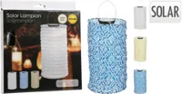 Solar Lampion Polyester Cilinder 33cm Assorti 1st - thumbnail
