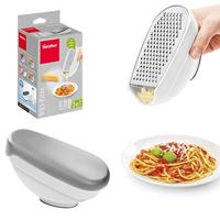 Metaltex Kitchen Helpers 3in1 Rasp met Opvangbakje Wit/Grijs - thumbnail