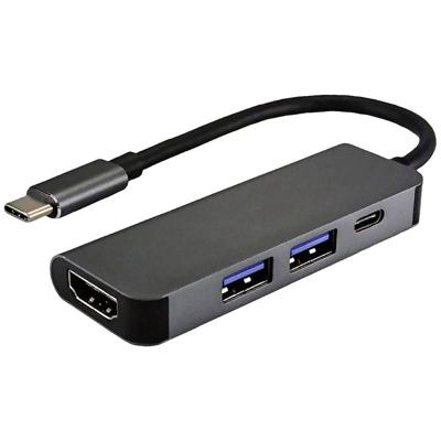 VALUE USB Type C dockingstation, HDMI 4K, 2x USB Type A + Type C PD