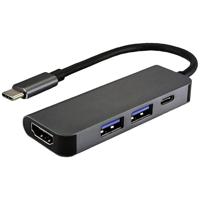 VALUE USB Type C dockingstation, HDMI 4K, 2x USB Type A + Type C PD - thumbnail