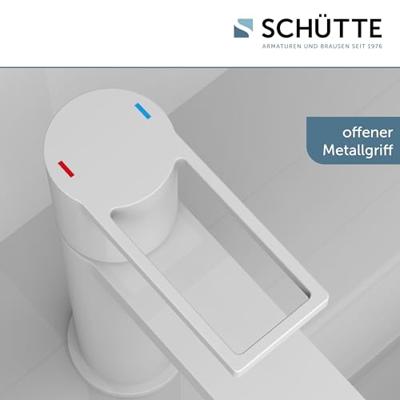 Schutte MANHATTAN Wastafelkraan | Mat Wit - 33018