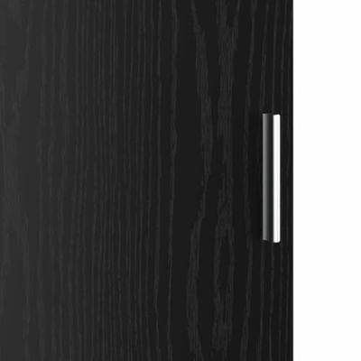 Bureau 2 pcs Zwart Eiken