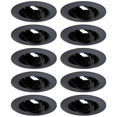 Paulmann 92117 Inbouwlamp Set van 10 stuks GU10 Zwart Paulmann 92117 Inbouwlamp Set van 10 stuks GU10 Zwart