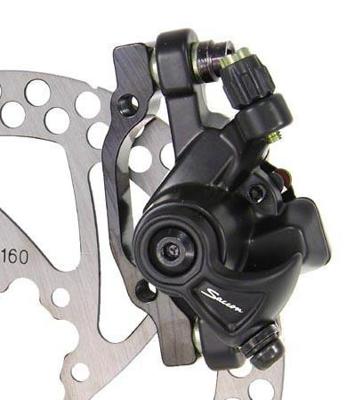 Saccon schijfrem-set mechanisch voor + achter + schijven 160