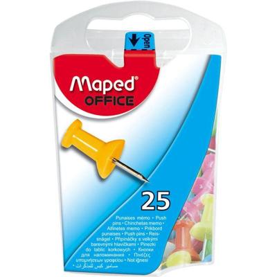 Maped prikbordspelden, ophangdoosje met 25 stuks