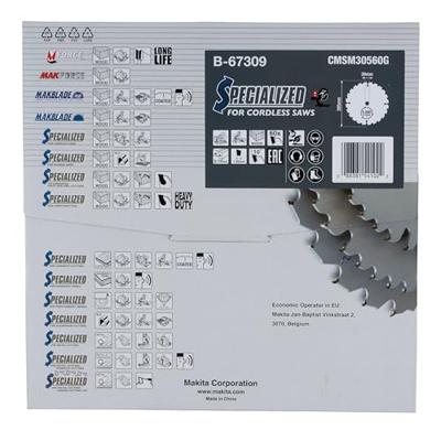 Makita Afkortzaagblad voor Hout | Efficut | Ø 305mm Asgat 30mm 60T - B-67309 - thumbnail