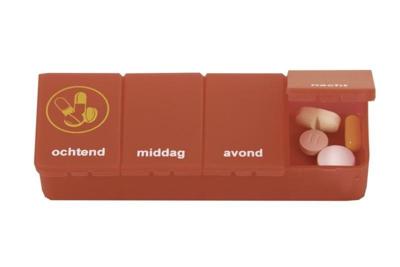 Able2 pillendoos 1 dag 4 vaks Rood