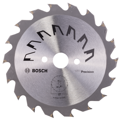 Bosch Accessories Precision 2609256852 Hardmetaal-cirkelzaagblad 150 x 20 mm Aantal tanden: 18 1 stuk(s)