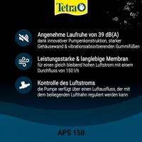 Tetra Aps 150 Luchtpomp - Stil, Regelbaar voor Aquaria 80-150L - Duurzame Aquariumluchtpomp - thumbnail