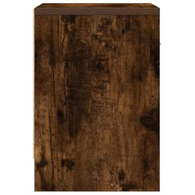 Nachtkastje met lade 39x28x41 cm gerookt eikenkleurig