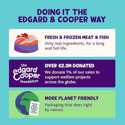 Edgard & Cooper zalm en kip kat natvoer blikjes 18 x 85gr
