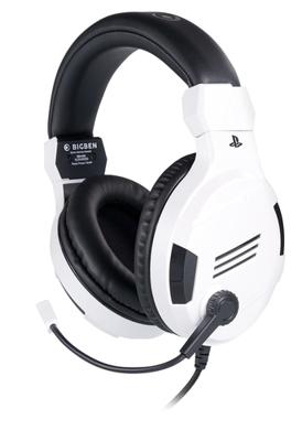 Gaming Headset met Microfoon Big Ben Interactive PS4OFHEADSETV3WHITE Wit Zwart/Wit