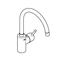 GROHE Concetto Keukenkraan - hoog - draaibare uitloop - supersteel geborsteld 32661dc3 - thumbnail