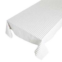 Tafelkleed Streep 140x250 cm Wit/Grijs - thumbnail