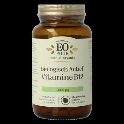 B12 biologisch actief 1000mcg puur 60 Vegetarische capsules