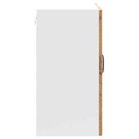 Keukenwandkast Kalmar bewerkt hout oud houtkleurig - thumbnail