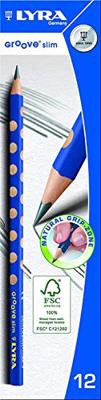 Lyra Groove grafiet potloden, d 7,2 mm, hb, vulling 3,3 mm, 12 stuk/ 1 doos - thumbnail