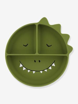 Trixie siliconen bord met vakjes en zuignap - mr. dino