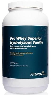 Fittergy Pro whey superior hydrolysate vanille 1 Kilogram Fittergy Pro whey superior hydrolysate vanille 1 Kilogram