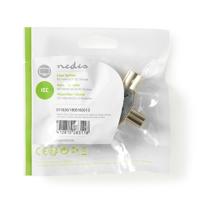 Coaxsplitter | IEC (Coax) Male - 2x IEC (Coax) Female | Metaal - thumbnail