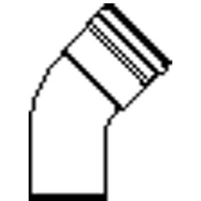 Wavin PVC Bocht 45° Manchet-Mof Spie 110mm - Duurzaam Waterafvoersysteem voor Tuin & Vijver