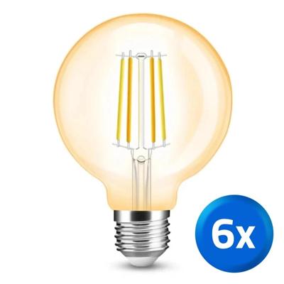 Zigbee LED filament lamp Dual White 7W E27 fitting amberkleurig - Voordeelset van 6