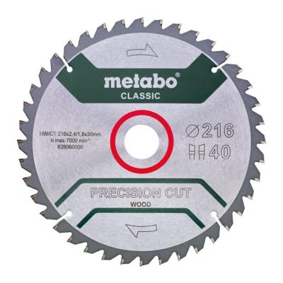 Metabo 628326000 Cirkelzaagblad 254 x 30 x 1.6 mm Aantal tanden: 40 1 stuk(s)