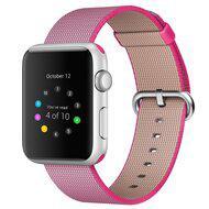 Nylon bandje - Roze - Geschikt voor Apple Watch 44mm / 45mm / 46mm / 49mm - thumbnail