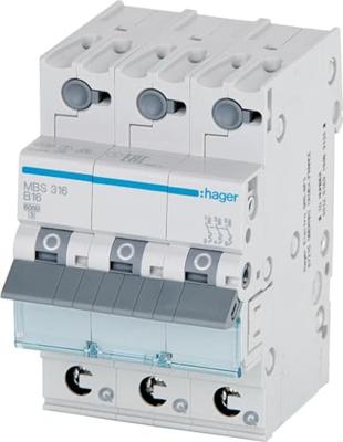 Hager MCS320 MCS320 Zekeringautomaat 3-polig 20 A 400 V Hager MCS320 MCS320 Zekeringautomaat 3-polig 20 A 400 V
