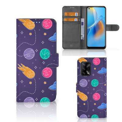 OPPO A74 4G | Wallet Case | met Pasjes | Space