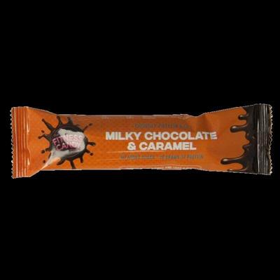 The fitness candy company Milky chocolate & caramel 55 Gram