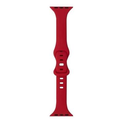 Sportbandje Slim Fit - Rood - Geschikt voor Apple Watch 38mm / 40mm / 41mm / 42mm Sportbandje Slim Fit - Rood - Geschikt voor Apple Watch 38mm / 40mm / 41mm / 42mm